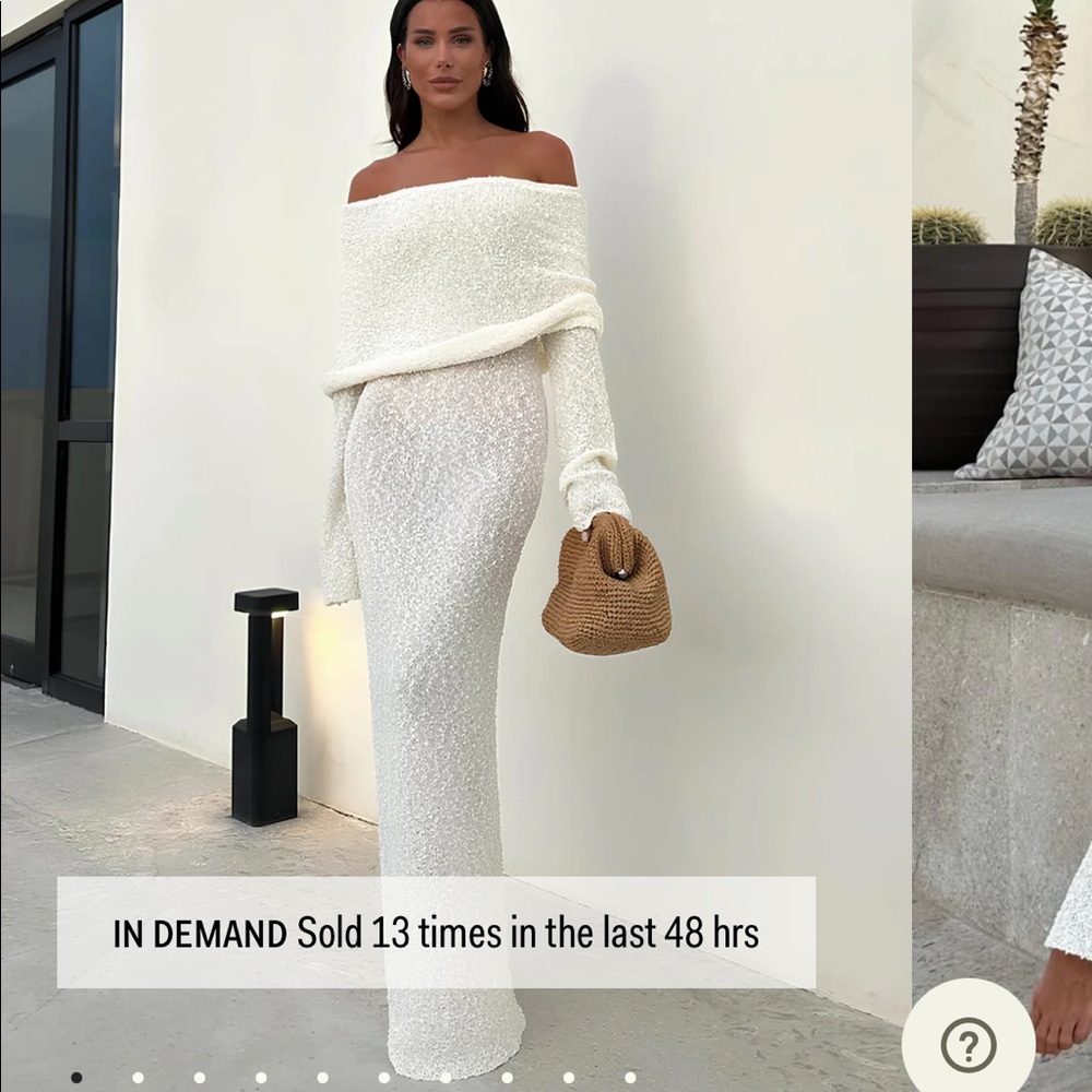 Meshki Marisol dress in Ivory size M(6)